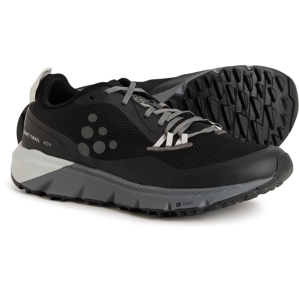 Craft ADV Nordic Trail Running Shoes‎ Men Sz 10.5 Black Low Top Sneakers